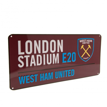 West Ham United fali tábla Street Sign CL