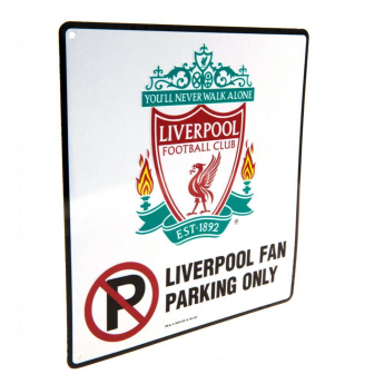 FC Liverpool fali tábla No Parking Sign