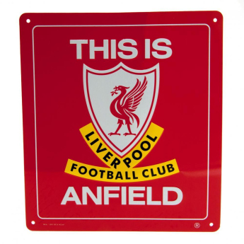 FC Liverpool fali tábla This is Anfield Sign