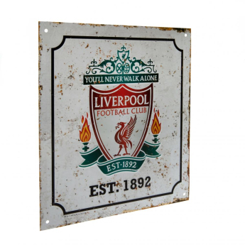 FC Liverpool fali tábla Retro Logo Sign