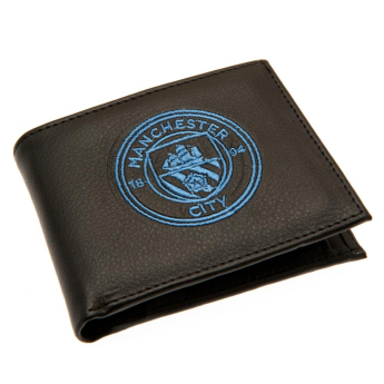 Manchester City technikai bőr pénztárca Embroidered