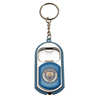 Manchester City kulcstartó üveg nyitóval Key Ring Torch Bottle Opener
