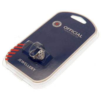 FC Rangers gyűrű Silver Plated Crest Small