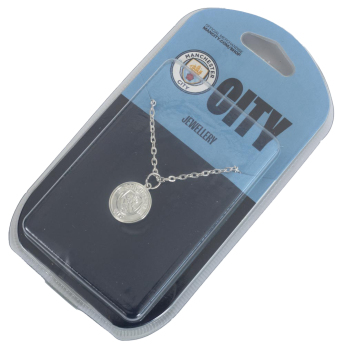 Manchester City nyaklánc medállal Silver Plated Pendant & Chain
