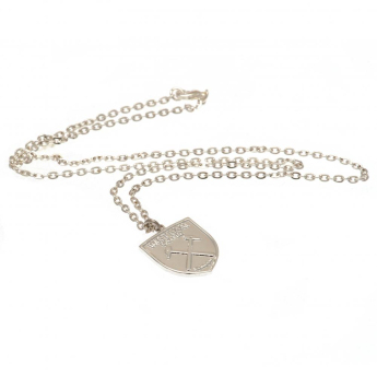 West Ham United nyaklánc medállal Silver Plated Pendant & Chain CR