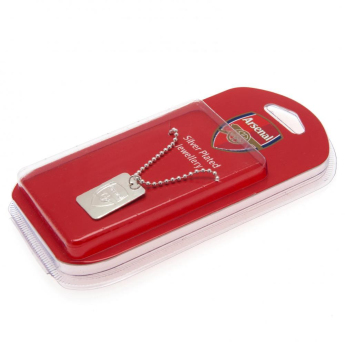 FC Arsenal nyaklánc dögcédulával Silver Plated Dog Tag & Chain