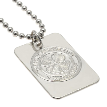 FC Celtic nyaklánc dögcédulával Silver Plated Dog Tag & Chain