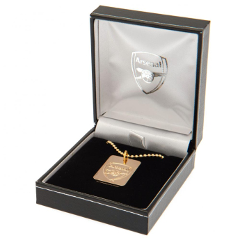 FC Arsenal nyaklánc dögcédulával Gold Plated Dog Tag & Chain