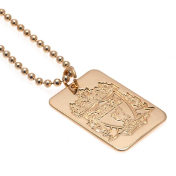 FC Liverpool nyaklánc dögcédulával Gold Plated Dog Tag & Chain