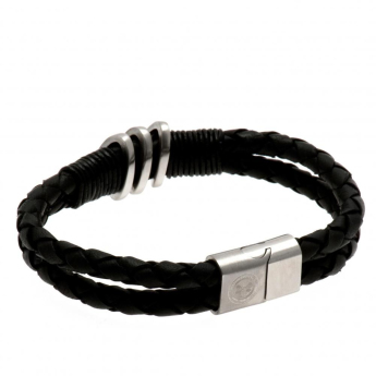FC Celtic bőr karkötő Leather Bracelet