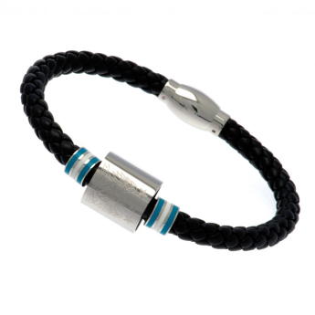 Manchester City bőr karkötő Colour Ring Leather Bracelet