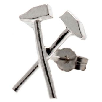 West Ham United fülbevaló Sterling Silver Stud Earring