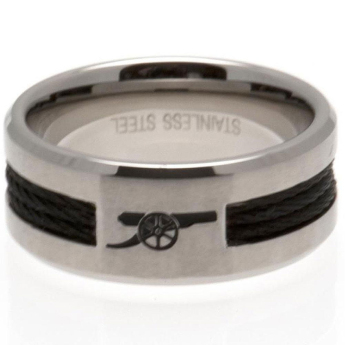 FC Arsenal gyűrű Black Inlay Small