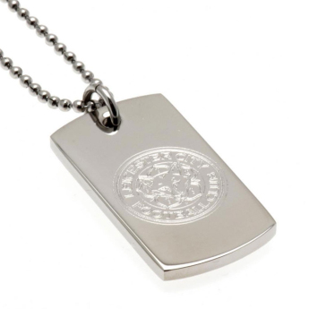 Leicester City nyaklánc dögcédulával Engraved Dog Tag & Chain