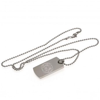 Leicester City nyaklánc dögcédulával Engraved Dog Tag & Chain