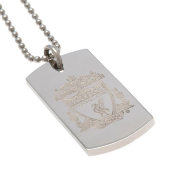 FC Liverpool nyaklánc dögcédulával Engraved Dog Tag & Chain CR
