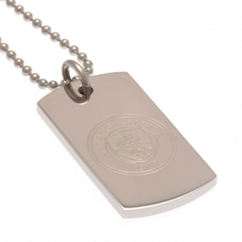 Manchester City nyaklánc dögcédulával Engraved Dog Tag & Chain