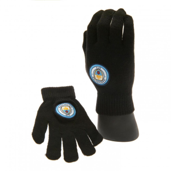 Manchester City gyerek kesztyű Knitted Gloves Junior