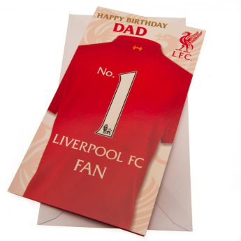 FC Liverpool születésnapi köszöntő Birthday Card Dad