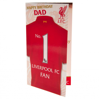 FC Liverpool születésnapi köszöntő Birthday Card Dad