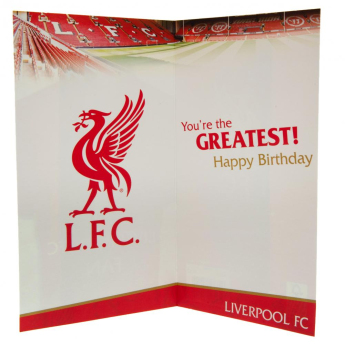 FC Liverpool születésnapi köszöntő Birthday Card Dad