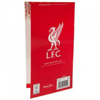 FC Liverpool születésnapi köszöntő Birthday Card Dad