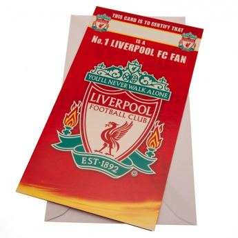 FC Liverpool születésnapi köszöntő Birthday Card No 1 Fan