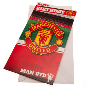 Manchester United születésnapi köszöntő Birthday Card Stadium