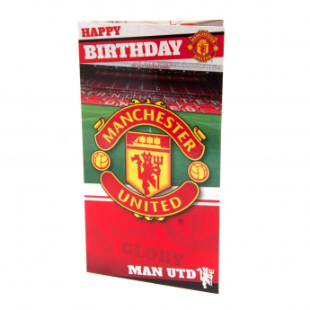 Manchester United születésnapi köszöntő Birthday Card Stadium