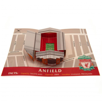 FC Liverpool születésnapi köszöntő Pop-Up Birthday Card