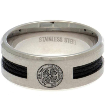 FC Celtic gyűrű Black Inlay Medium