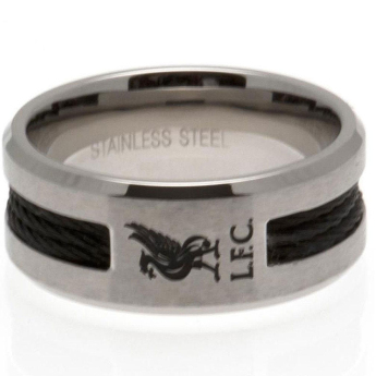 FC Liverpool gyűrű Black Inlay Large