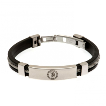 FC Chelsea szilikon karkötő Silver Inlay Silicone Bracelet