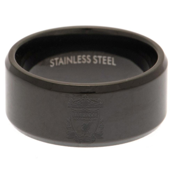 FC Liverpool gyűrű Black IP Ring Small