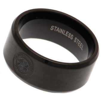 FC Celtic gyűrű Black IP Ring Medium