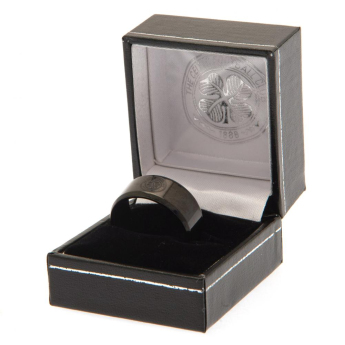 FC Celtic gyűrű Black IP Ring Medium