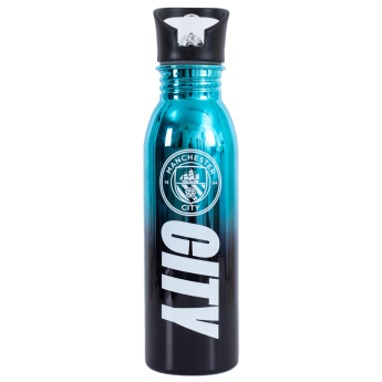 Manchester City ivókulacs UV Metallic Drinks Bottle