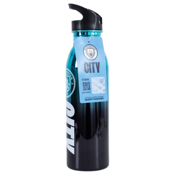 Manchester City ivókulacs UV Metallic Drinks Bottle