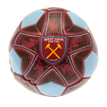 West Ham United puha mini labda 4 inch Soft Ball blue
