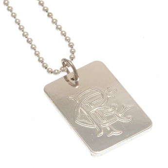 FC Rangers nyaklánc dögcédulával Silver Plated Dog Tag & Chain