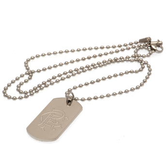 FC Rangers nyaklánc dögcédulával Engraved Dog Tag & Chain