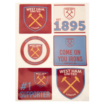 West Ham United matricák Car Decal Set