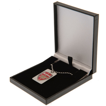 FC Arsenal nyaklánc dögcédulával Enamel Crest Dog Tag & Chain