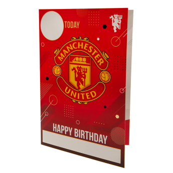 Manchester United születésnapi képeslap matricákkal To the No.1 Utd fan have an amazing day