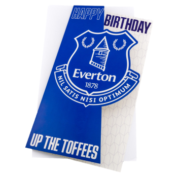 FC Everton gratuláció Crest Birthday Card