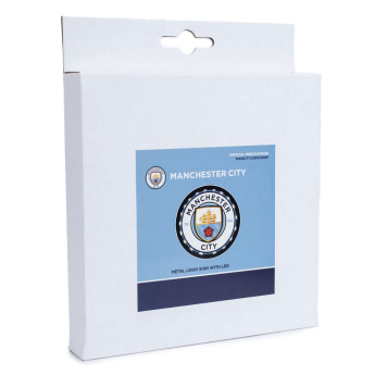 Manchester City logó a falra Metal LED Logo Sign