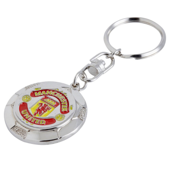Manchester United kulcstartó Silver Ball Keyring