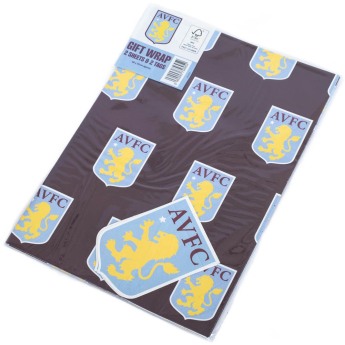 Aston Villa csomagolópapír Text