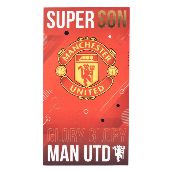 Manchester United születésnapi köszöntő Super Son Birthday Card