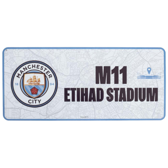 Manchester City fali tábla Route To